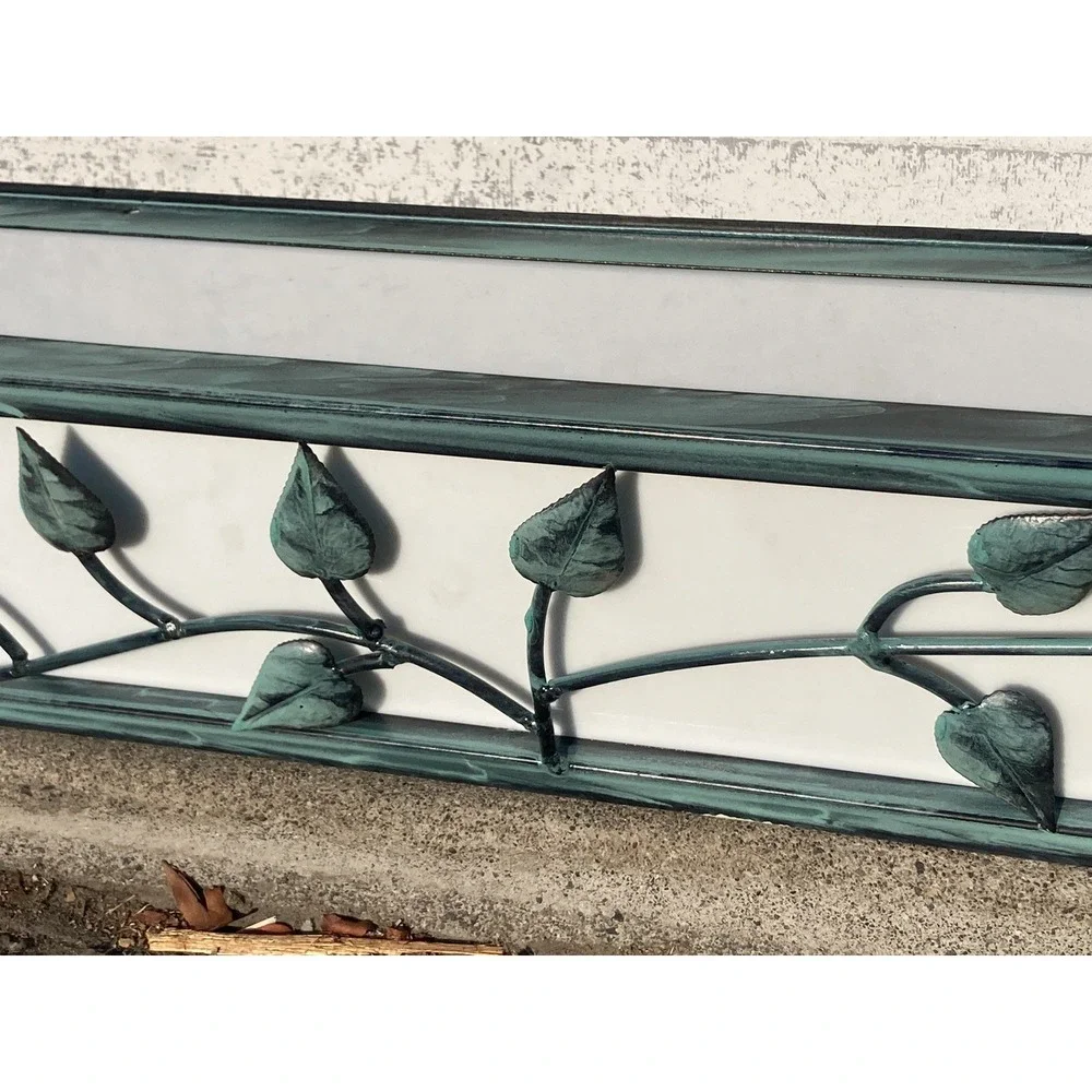Vintage Tiffany Vines Bathroom Vanity Light Fixtures, 24 Inch 4 Bulbs 120 Volts